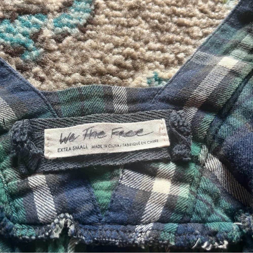 Free people plaid flannel button down blouse - Picture 6 of 8